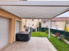 pergolas bioclimantique toiture lame orientable Communay 69 Rhône